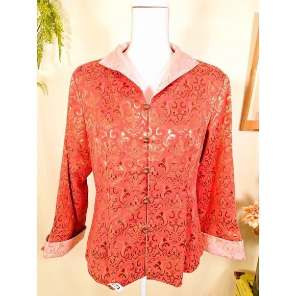 Shanghai Soho Women's Red Asian Jacket XXL - Picture 2 of 9